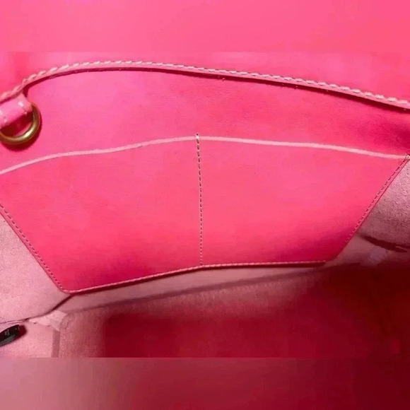 Fossil Leather Fuchsia Tote Bag - Picture 7 of 16